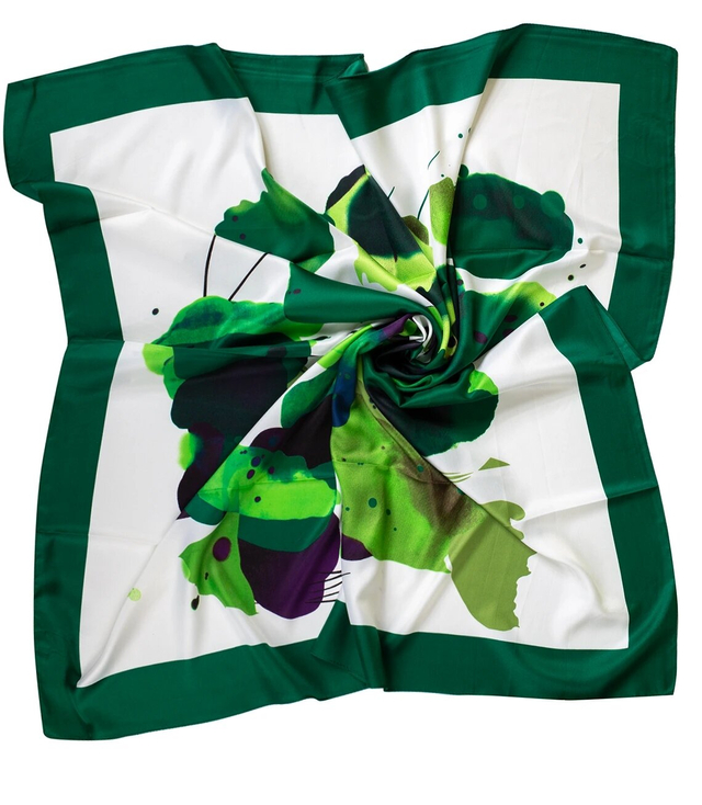 Sling delicate elegant scarf decorated with a beautiful pattern