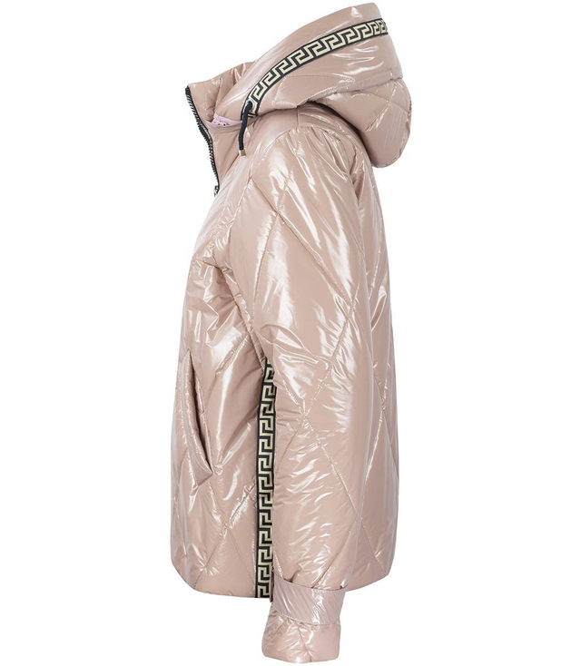 Short winter quilted shiny JACKET