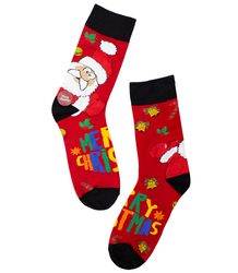 Men's Christmas socks - winter, warm, Christmas patterns