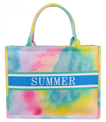 Large shopper bag with SUMMER lettering