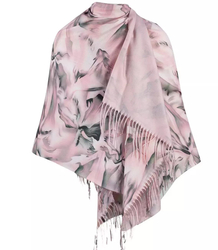 Stylish shawl scarf two-tone viscose