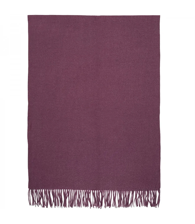 Scarf Thick scarf tassels single color warm soft 200x70 cm