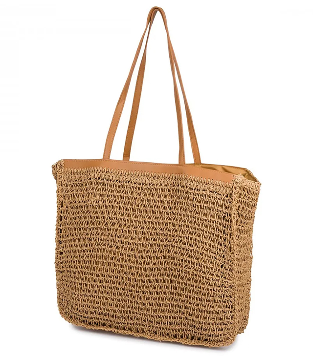 Torebka shopper z plecionki PARIS MILANO