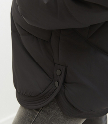 Women's quilted winter jacket with hood KORNELIA