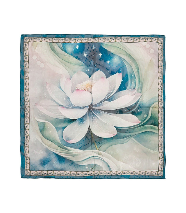 Elegant women's scarf with an insane 70x70 pattern