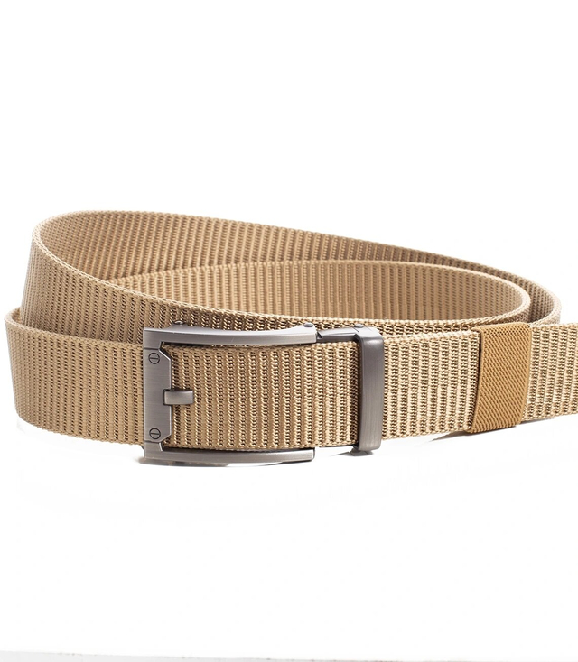 Universal men's belt 125/3.5 cm Metal clip buckle