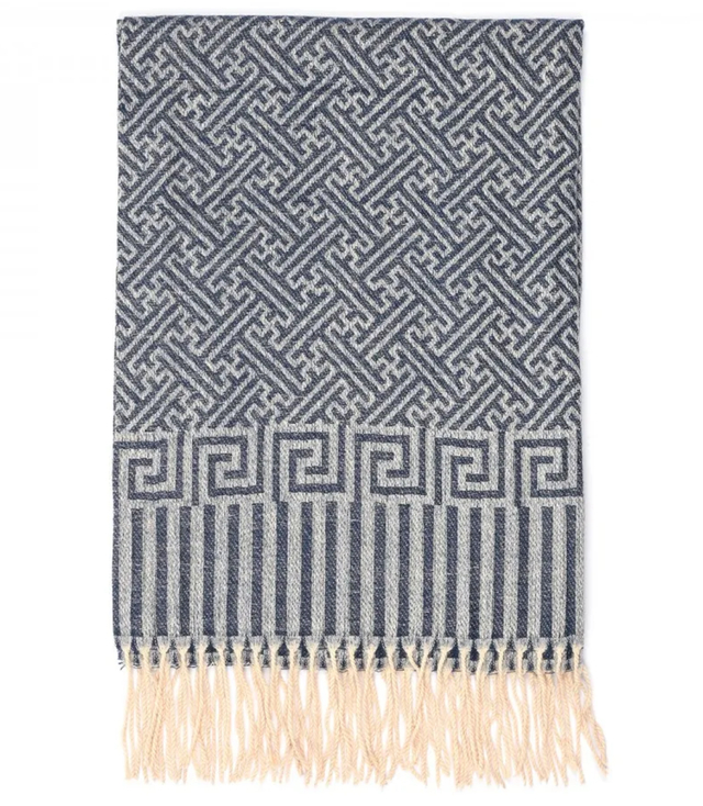 Warm Aztec pattern scarf elegant stylish 190x65 cm