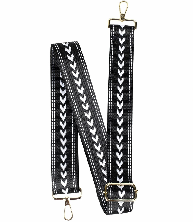 Fashionable braided wide purse strap adjustable