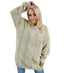 Warm, fashionable, loose women's sweater MATYLDA