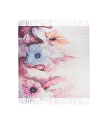 Women's scarf with floral pattern 100x100