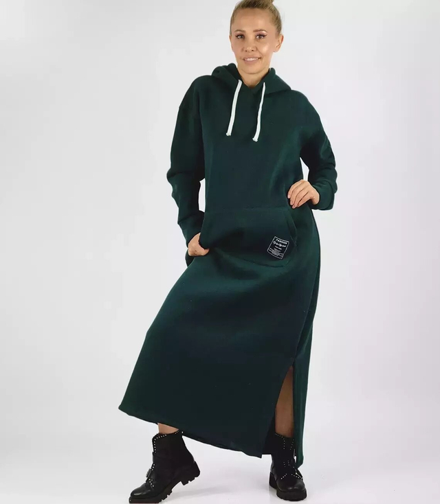 Long sweatshirt oversized tracksuit dress