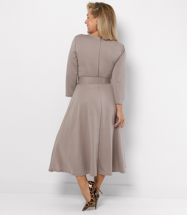 Classic strapless flared midi dress ELISE 2