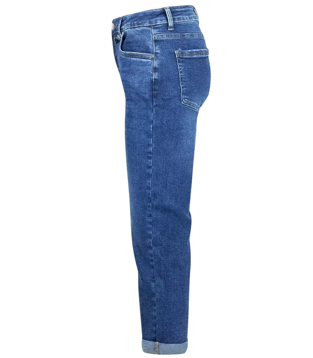 Spodnie jeansowe Jeansy mom fit blue LAURA