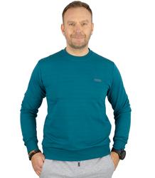 Męska bluza sportowa bez kaptura z małym odblaskiem