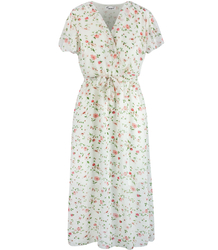 MAXI summer dress, elegant, floral print, V-neckline