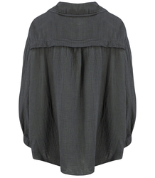 LAMBADA loose oversize short muslin shirt