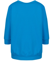 Thin cotton boxy sweatshirt neckline MINIE