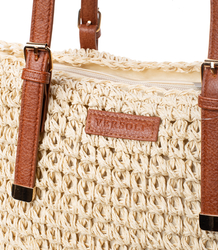 Summer bag shoulder shopper bag braided 