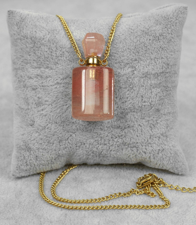 Necklace pendant perfume bottle NQUARTZ WATERMELON