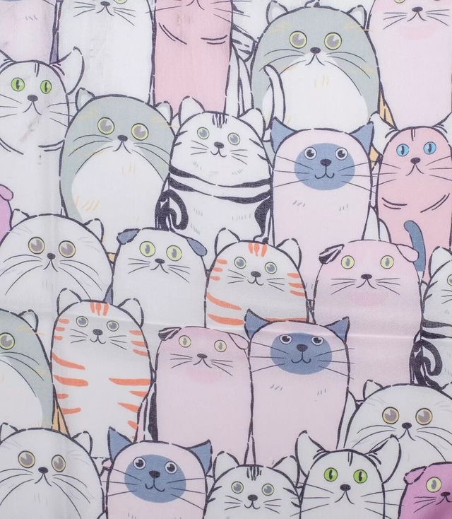 Delicate scarf shawl cats cats warm