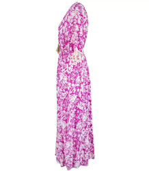 Long boho patterned maxi dress DALIA