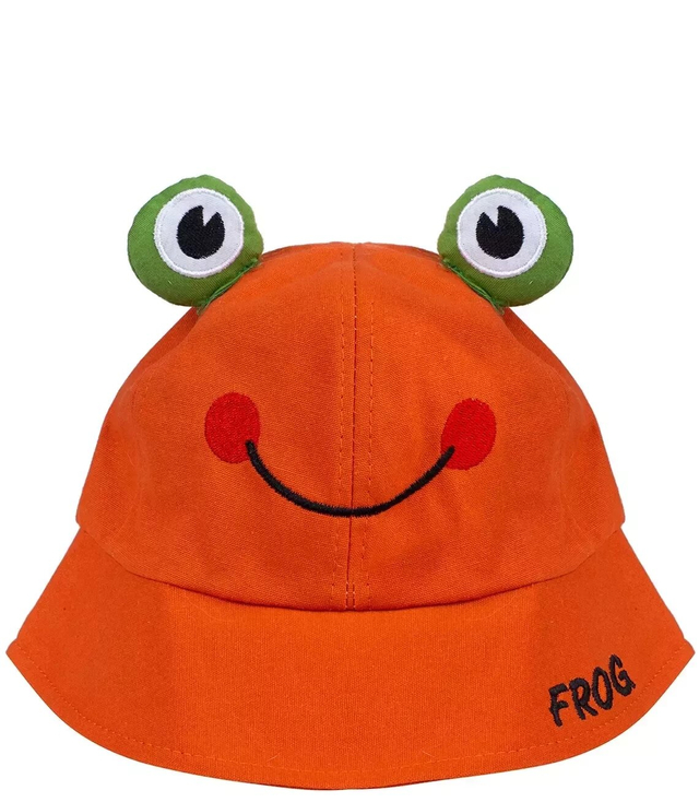 Children's hat deep cap frog eyes