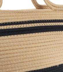 Mega large summer beach bag braided cotton