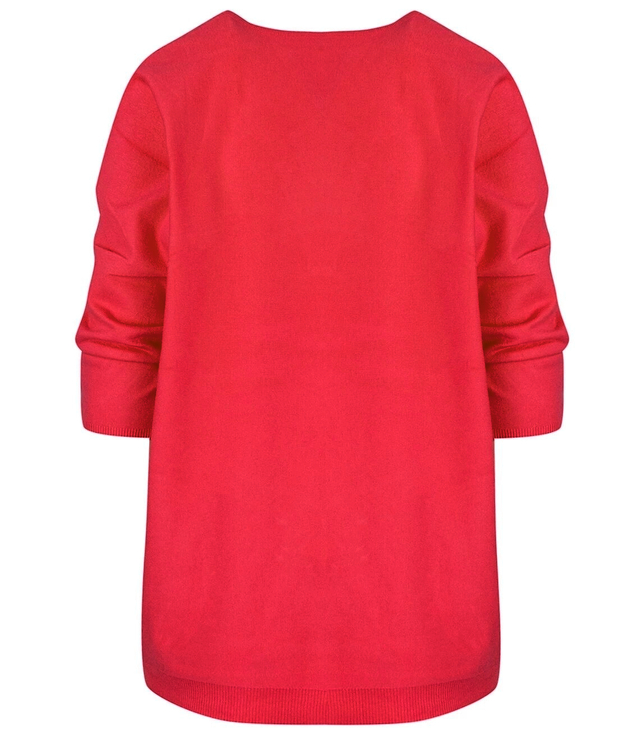 Classic, warm women's V-neck sweater ROSALIA