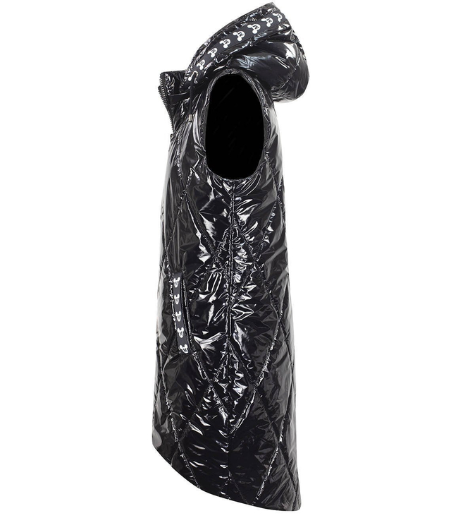 Mickey Mouse long quilted vest Hood