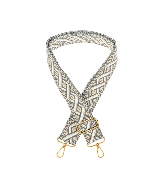 Fashionable braided wide purse strap adjustable