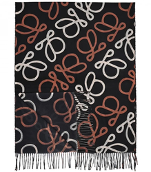 Warm stylish scarf abstract pattern soft smooth 180x70 cm