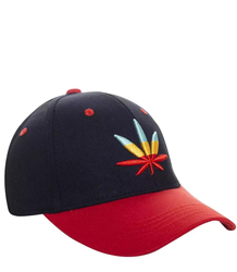 Iconic cap with a peak HERB EMBROIDERY RASTA