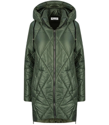 Long winter quilted shiny JACKET