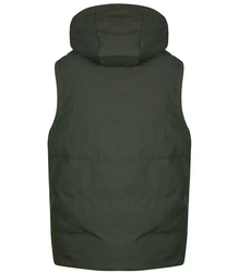 Men's short sleeved vest with a hood