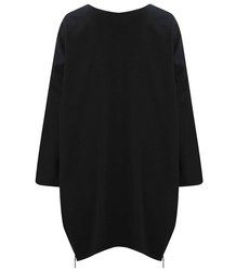 Tunic sweatshirt dress with sequins