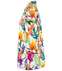 Loose-fitting flowers suit jacket