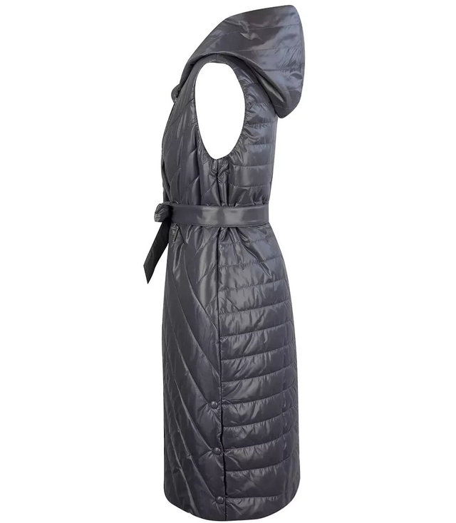 Women's Long Warmer Hooded Vest Tiered