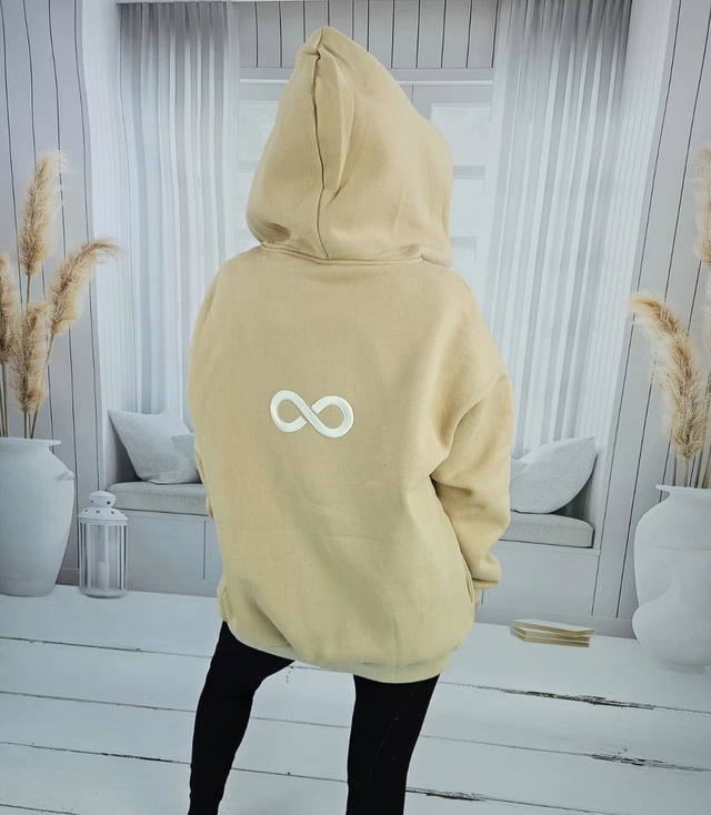 Warm unisex oversize infinity sweatshirt