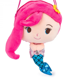 Children's bag in the shape of a mermaid with colorful hair