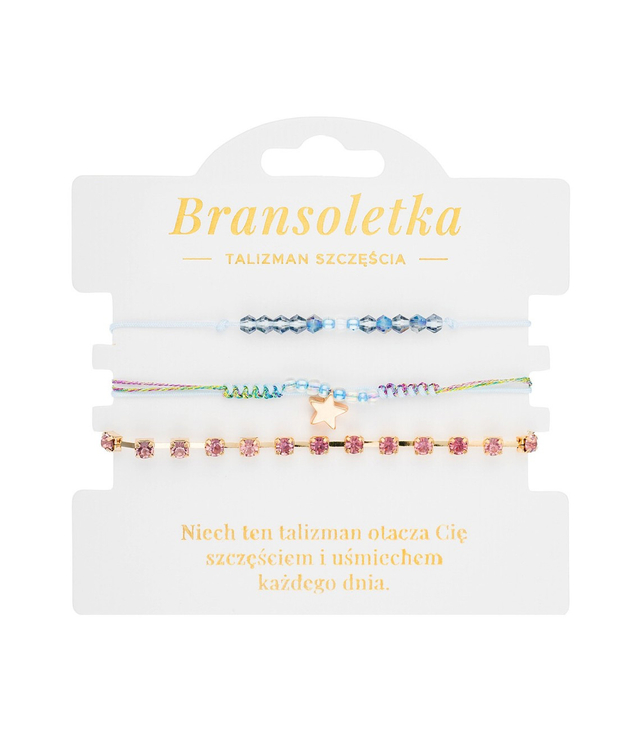 Bransoletki 3w1 TALIZMAN SZCZĘŚCIA z zawieszką