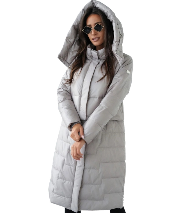 Quilted 2-in-1 Insulated coat Can be worn as a jacket