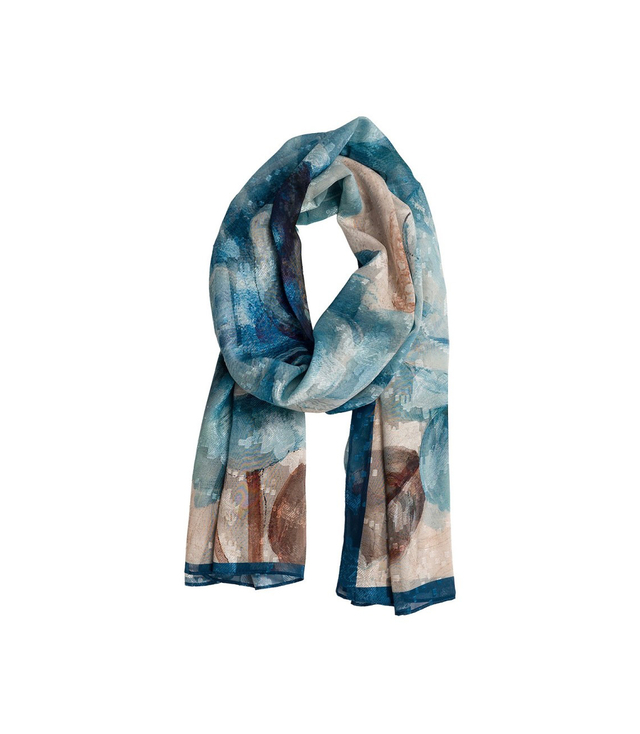 Damski wzorzysty szal w kwiatki 70x180