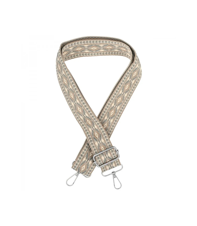 Fashionable braided wide purse strap adjustable