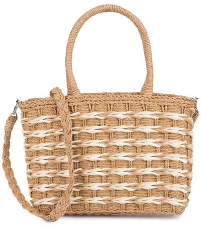 Large basket, summer bag, soft woven handbag