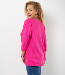 Classic warm women's heart sweater ROSALIA