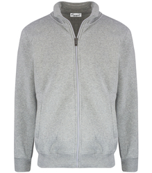 Men's warm, thick zipped sweatshirt with a stand-up collar
