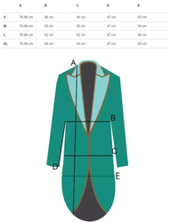 Zippered jacket fitted back longer cape