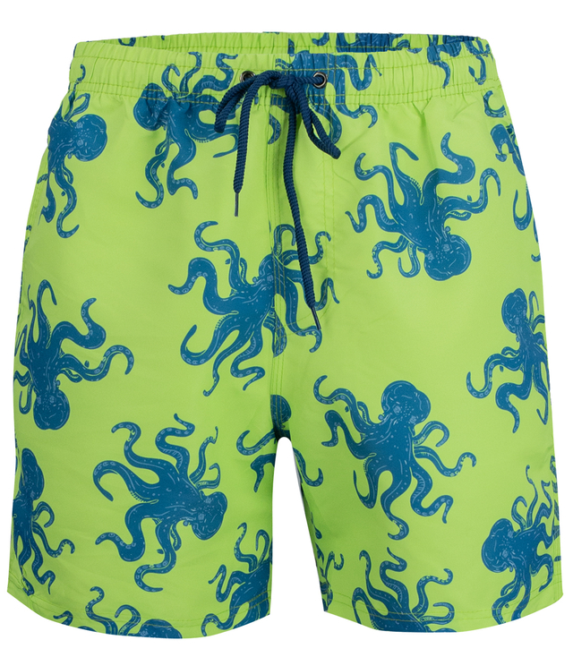 Swimming shorts with nautical print all over patterns