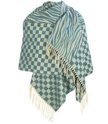 Fashionable two-color zebra shawl scarf