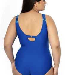 Classic one-piece swimsuit with patterns